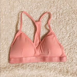 Calvin Klein Racerback bubblegum bralette